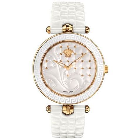 versace vanitas ceramic 40mm watch pvd gold plated|Versace Vanitas Rose Gold PVD Watch with White Enamel Dial, .